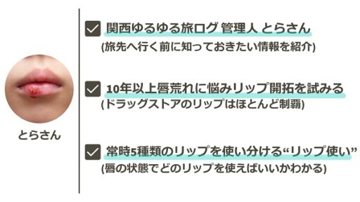 モアリップの代用品となるリップを紹介した記事を書いた人